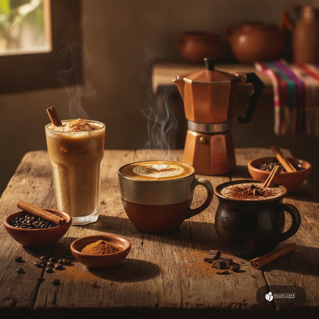Variaciones del café con canela: frío, con leche y con cacao