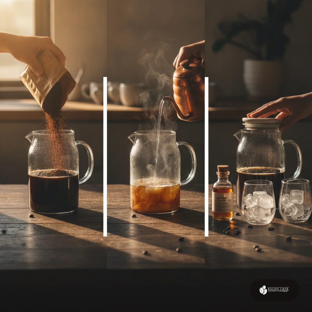 Cómo preparar el concentrado de cold brew (paso a paso)