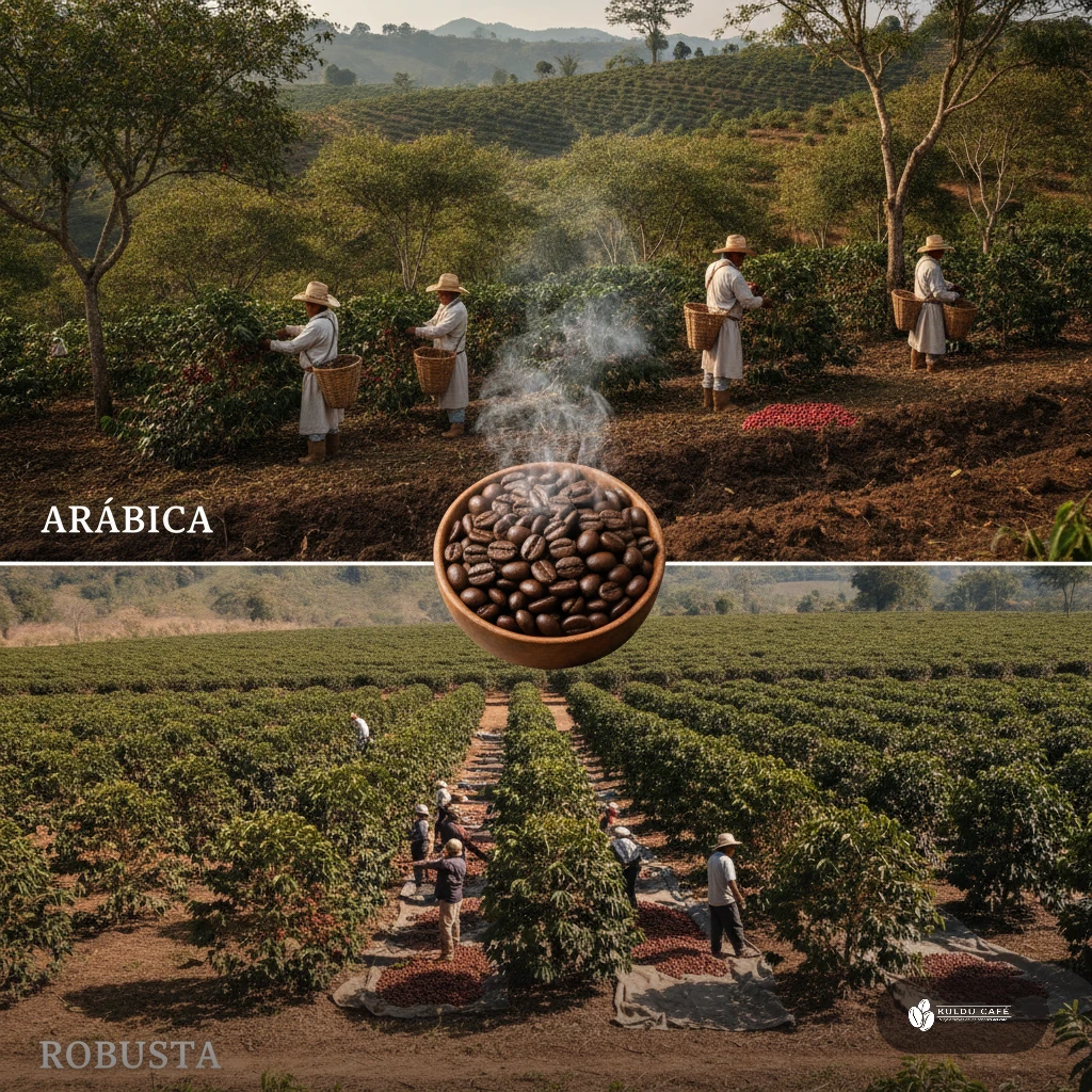 Arábica vs. Robusta: diferencias en cultivo y cosecha