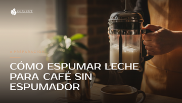 Cómo espumar leche para café sin espumador