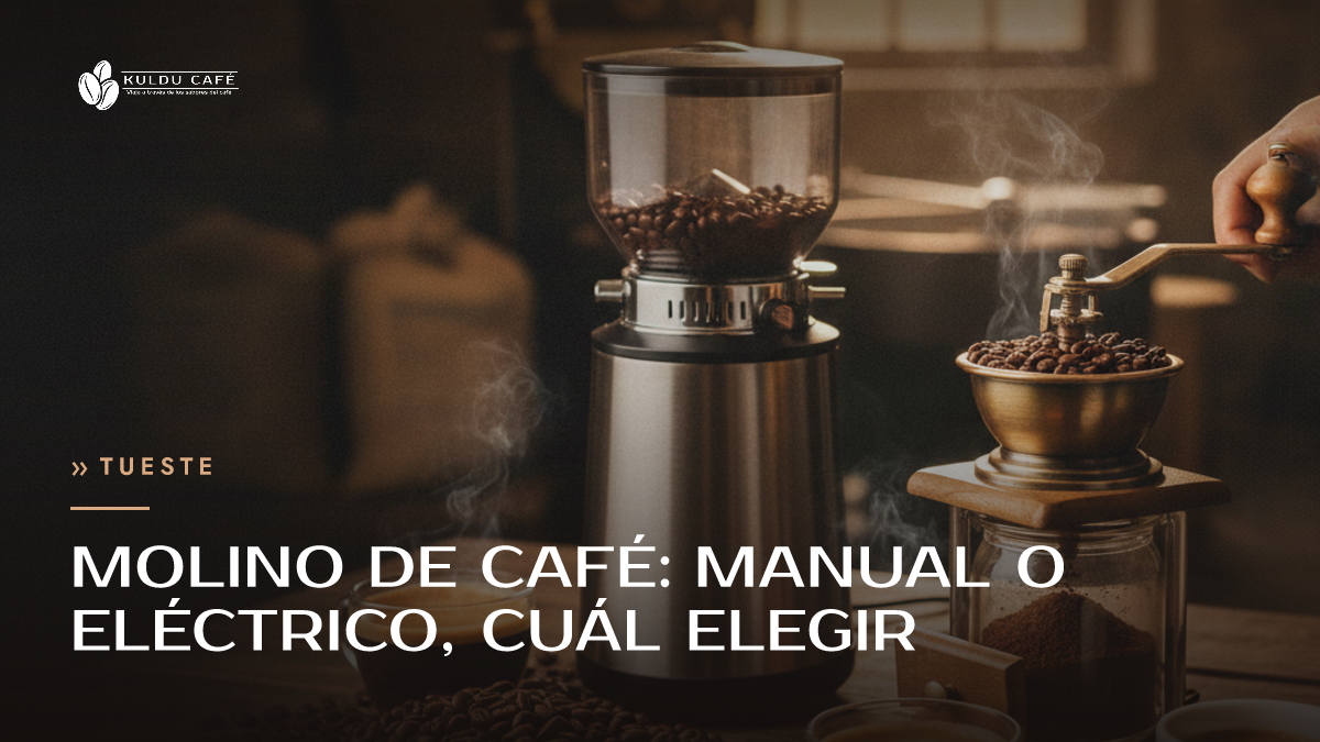 Molino de café: manual o eléctrico, cuál elegir