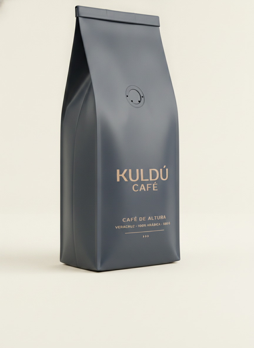 Kuldú Café House Blend, vista tres cuartos